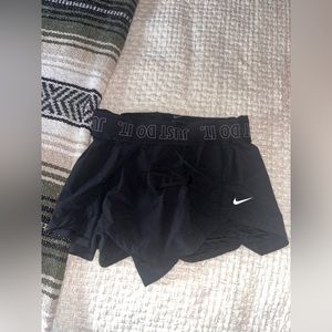Nike just do it running shorts with built in spandex!